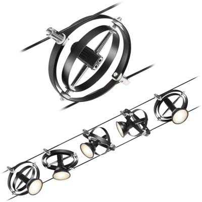 Paulmann 94440 Kabelsysteem compleet GU5.3 Zwart (mat), Chroom