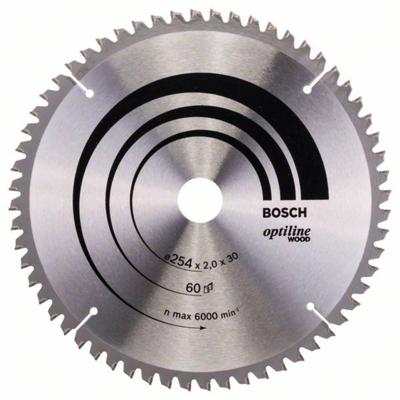 Bosch Professional Cirkelzaagblad PRO Wood | Ø 254 x 2,0 x 30mm 60T - 2608640436 Bosch Professional Cirkelzaagblad PRO Wood | Ø 254 x 2,0 x 30mm 60T - 2608640436