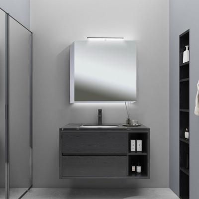 LED Spiegelkast - Afimera Vanity 60x60 cm - Randloos - Aluminium - Witte Afwerking - IP44 Gecertificeerd