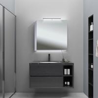 LED Spiegelkast - Afimera Vanity 60x60 cm - Randloos - Aluminium - Witte Afwerking - IP44 Gecertificeerd - thumbnail