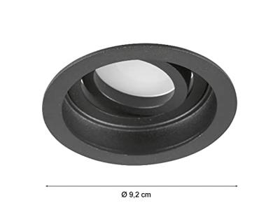 Trio Zwarte inbouwspotKenai richtbaar - 651500132