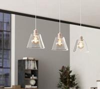 Eglo Eettafel hanglampCopley goud met glas - 43634 - thumbnail