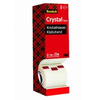 Scotch plakband Crysal Tape, ft 19 mm x 33m, 1 x value pack met 8 rollen waarvan 1 gratis - thumbnail