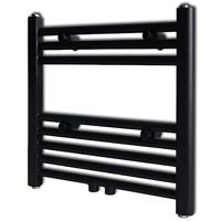 Radiator / handdoekenrek recht 480x480 mm zwart - thumbnail