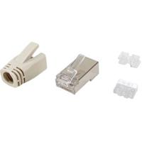 Equip 121182 kabel-connector RJ-45 Roestvrijstaal, Transparant, Wit - thumbnail