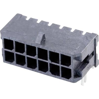 Molex 430451206 Male header, inbouw (standaard) Totaal aantal polen: 12 Rastermaat: 3 mm Inhoud: 1 stuk(s) Tape on Full reel Molex 430451206 Male header, inbouw (standaard) Totaal aantal polen: 12 Rastermaat: 3 mm Inhoud: 1 stuk(s) Tape on Full reel