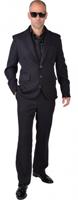 Zwart kostuum man blues - thumbnail