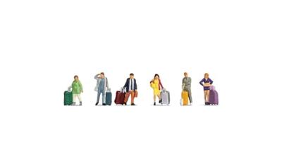 NOCH 15223 H0 Reizigers figuren Geverfd, Staand