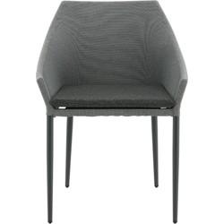 Nohr Tuinstoel 'Felica' kleur Zwart/Grijs