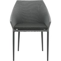 Nohr Tuinstoel 'Felica' kleur Zwart/Grijs - thumbnail