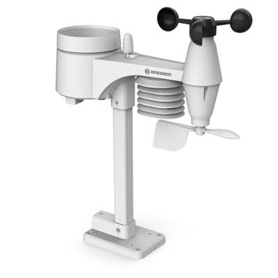 BRESSER 5-in-1 Comfort Weercenter met Kleurendisplay (wit)