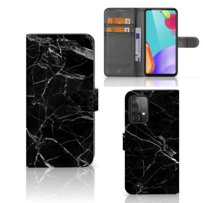 Samsung Galaxy A52 | Bookcase | Marmer Zwart - Origineel Cadeau Vader