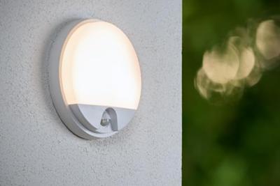 Lucide HUPS IR - Wandlamp Binnen/Buiten - Ø 21 cm - LED - 1x10W 3000K - IP54 - Bewegingssensor - Wit