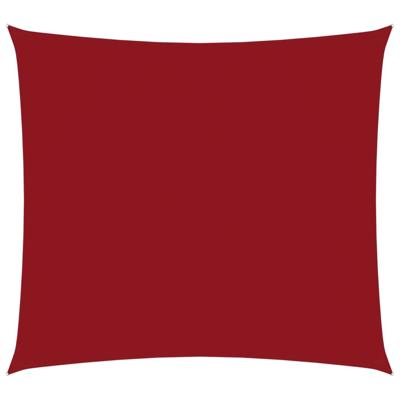 Zonnescherm vierkant 3,6x3,6 m oxford stof rood