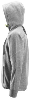 Snickers Workwear fleece hoodie - 8041 - Flexiwork - grijs/zwart - maat M