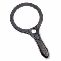 Vergrootglas rond met ledverlichting | 9 cm | vergroot 2.5 maal | Loep | Vergrootglazen | CAAS90 - thumbnail