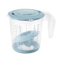 Keeeper maatbeker 1l + citruspers blauw - thumbnail
