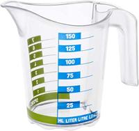 Rotho Domino Maatbeker 0.15L Transparant - thumbnail