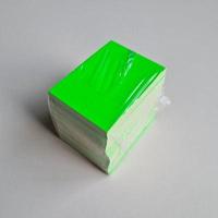 Prijskaart blanco fluor groen 6x8cm 100 - thumbnail