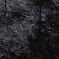 Hoogpolig vloerkleed NAVARRA 300x200 cm polyester zwart - thumbnail