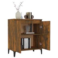 Dressoir 60x35x70 cm bewerkt hout gerookt eikenkleurig - thumbnail
