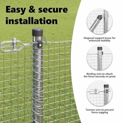 VidaXL Afrasteringspaal zilver 10 x 1,2 m (19 x 19 mm gaas) staal