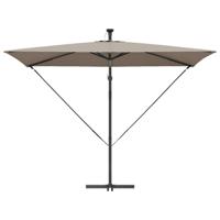 VidaXL Parasol taupe 294 x 200 x 270 cm polyester en aluminium - thumbnail