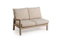 Sevilla 2-zits lounge bank rechts champagne Tierra Outdoor - Tierra outdoor - thumbnail