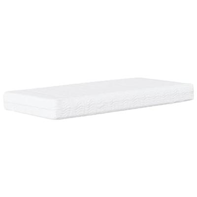 Bed met matras "Hvar" kunstleer cappuccinokleurig 100x200 cm