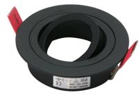 LED Inbouwspot zwart kantelbaar voor 50mm lamp 92mm gatmaat 80 148-563 - thumbnail