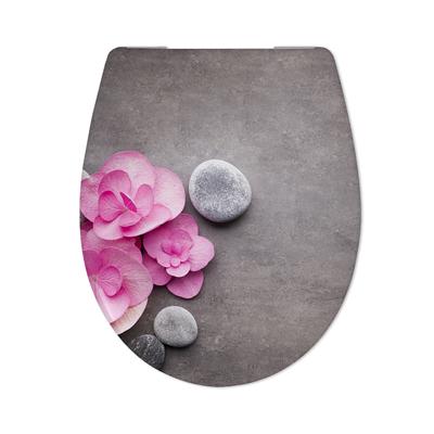 Toiletzitting Cedo Orchid en Stones Softclose Grijs Cedo Toiletzitting Cedo Orchid en Stones Softclose Grijs Cedo