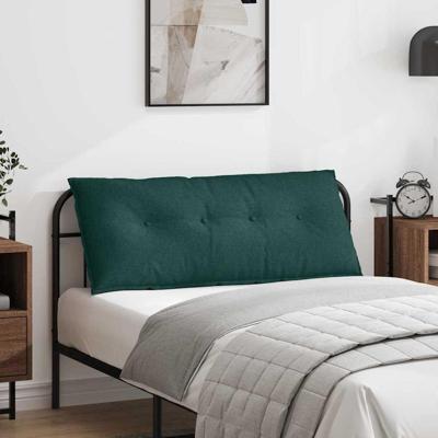 VidaXL Rugkussen donkergroen 120 x 19 x 50 cm stof