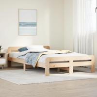 Bedframe zonder matras massief grenenhout 120x190 cm - thumbnail