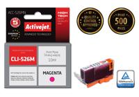 Activejet ACC-526MN inkt (Canon CLI-526M vervanging; Supreme; 10 ml; rood), - thumbnail