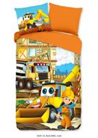 Good Morning Kinderdekbedovertrek "graafmachine" - Multi - (140x200/220 cm) - Katoen - thumbnail