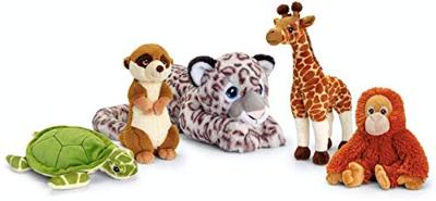 Keeleco Knuffel Sneeuw Luipaard 18 cm