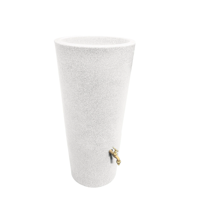 Regenton manhattan rond wit 160L incl. messing kraantje Prestige - Prestige - thumbnail