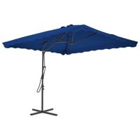 VidaXL Parasol met stalen paal 250x250x230 cm blauw - thumbnail