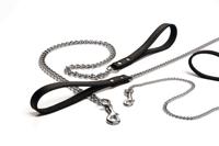 Beeztees Chroom riem, 3 mm x 120 cm, zwart - thumbnail