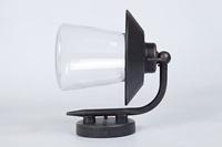 Buitenlamp voordeur zwart glas roest &apos;Cate&apos; E27 - thumbnail