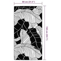 VidaXL Buitenkleed arakil 80x150 cm polypropeen groen - thumbnail