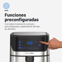 Airfryer Universal Blue Staal 6,5 L - thumbnail
