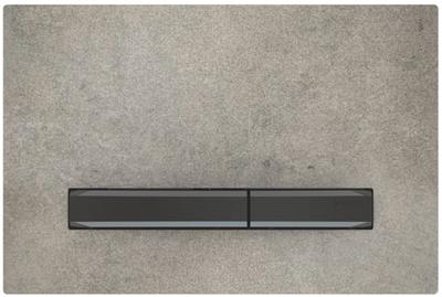 Bedieningsplaat Geberit Sigma 50 voor 2-toets Spoeling Zwart Chroom / Betonlook