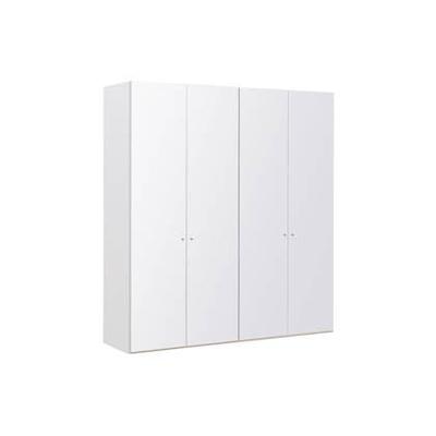Goossens Kledingkast Easy Storage Ddk, Kledingkast 203 cm breed, 220 cm hoog, 4x glas draaideur