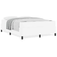 Bedframe met matras met matras Wit 140 x 200 cm Kunstleer - thumbnail