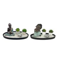 Decoratieve figuren DKD Home Decor 32 x 16,5 x 15,5 cm Orientaals Tuin (2 Stuks) - thumbnail