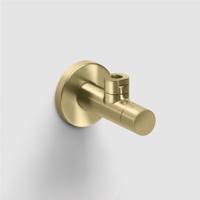 Hoekstopkraan Clou Hightech Goud Geborsteld PVD - thumbnail