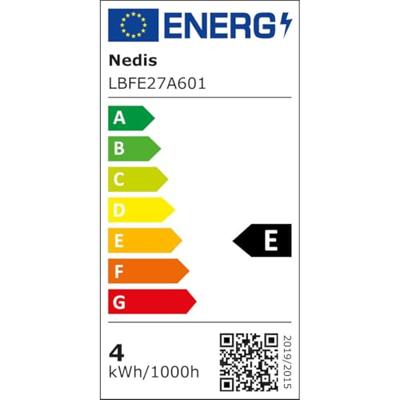 Nedis LED-Filamentlamp E27 | A60 | 4 W | 470 lm | 2700 K | Warm Wit | Retrostijl | 1 Stuks - LBFE27A601