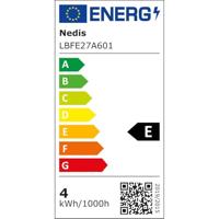 Nedis LED-Filamentlamp E27 | A60 | 4 W | 470 lm | 2700 K | Warm Wit | Retrostijl | 1 Stuks - LBFE27A601 - thumbnail