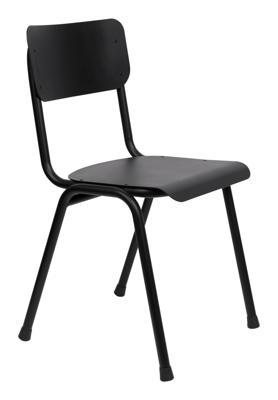 Zuiver Tuinstoel 'Back to School' kleur Zwart